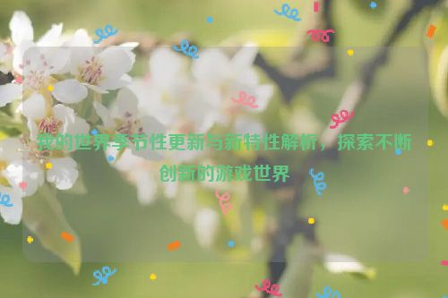 我的世界季节性更新与新特性解析，探索不断创新的游戏世界